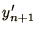 $\displaystyle y'_{n+1}$