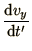 $\displaystyle {\d v_y\over \d t'}$