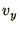 $\displaystyle v_y$