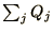$\sum_j Q_j$