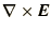 $\displaystyle \nabla\times\bi{E}$