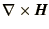 $\displaystyle \nabla\times\bi{H}$
