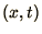 $(x,t)$