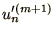 $\displaystyle u_{n}'^{(m+1)}$