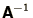 ${\bss A}^{-1}$