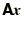 $\bss{A}\bi{x}$