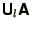 $\displaystyle \bss{U}_l\bss{A}$
