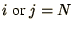 $i\mbox{ or
}j=N$