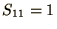 $S_{11}=1$
