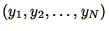 $( y_{1}, y_{2},
\ldots ,y_{N} )$