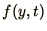 $f(y,t)$