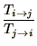 $\displaystyle {T_{i\to j}\over T_{j\to i}}$