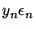 $y_n
\epsilon_n$