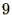 $\displaystyle{9}$