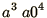$\displaystyle{a^3\ a0^4}$