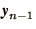$\bi{y}_{n-1}$